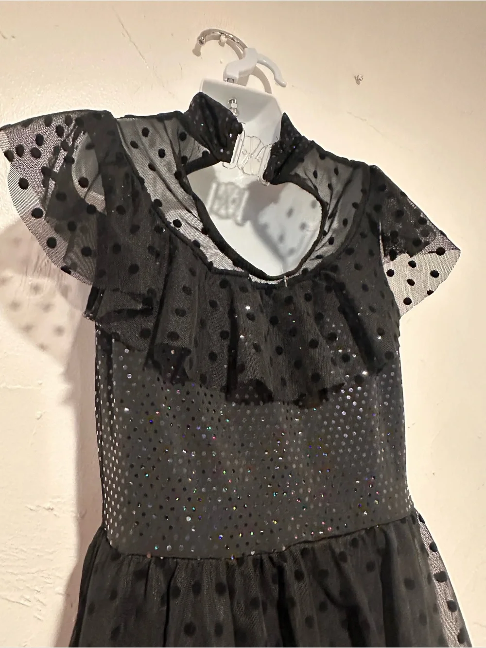 A Wish Come True Black Polka Dot Tulle Dance Costume Dress Goo Goo Muck